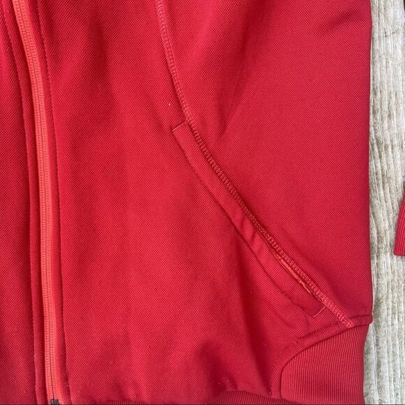 Youth Salomon Full Zip red hooded jacket XL Activewear Zipper Pockets - Picture 4 of 12